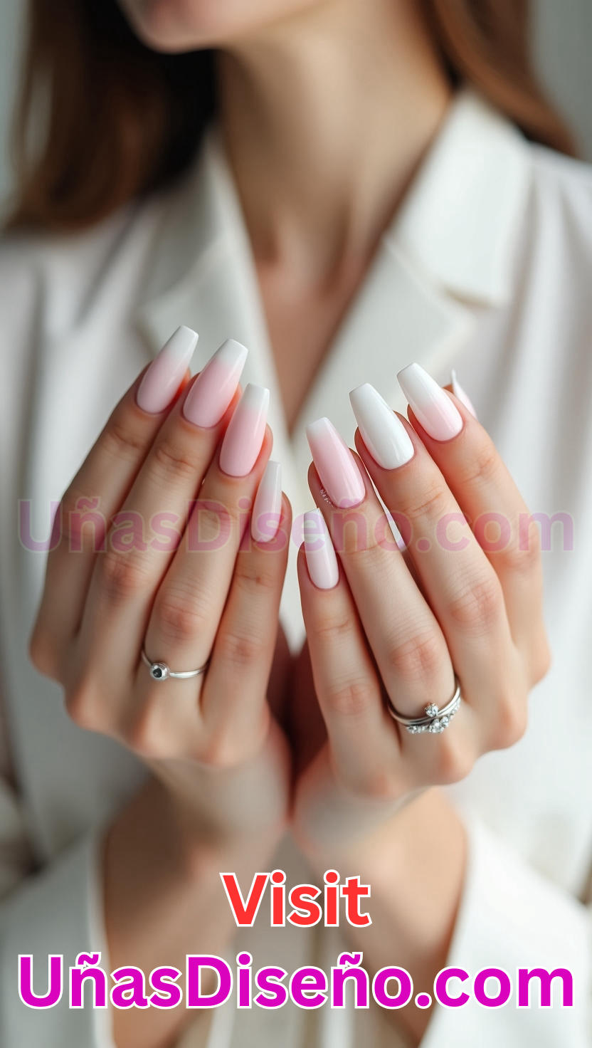 12. Unas Ombre Blancas 4