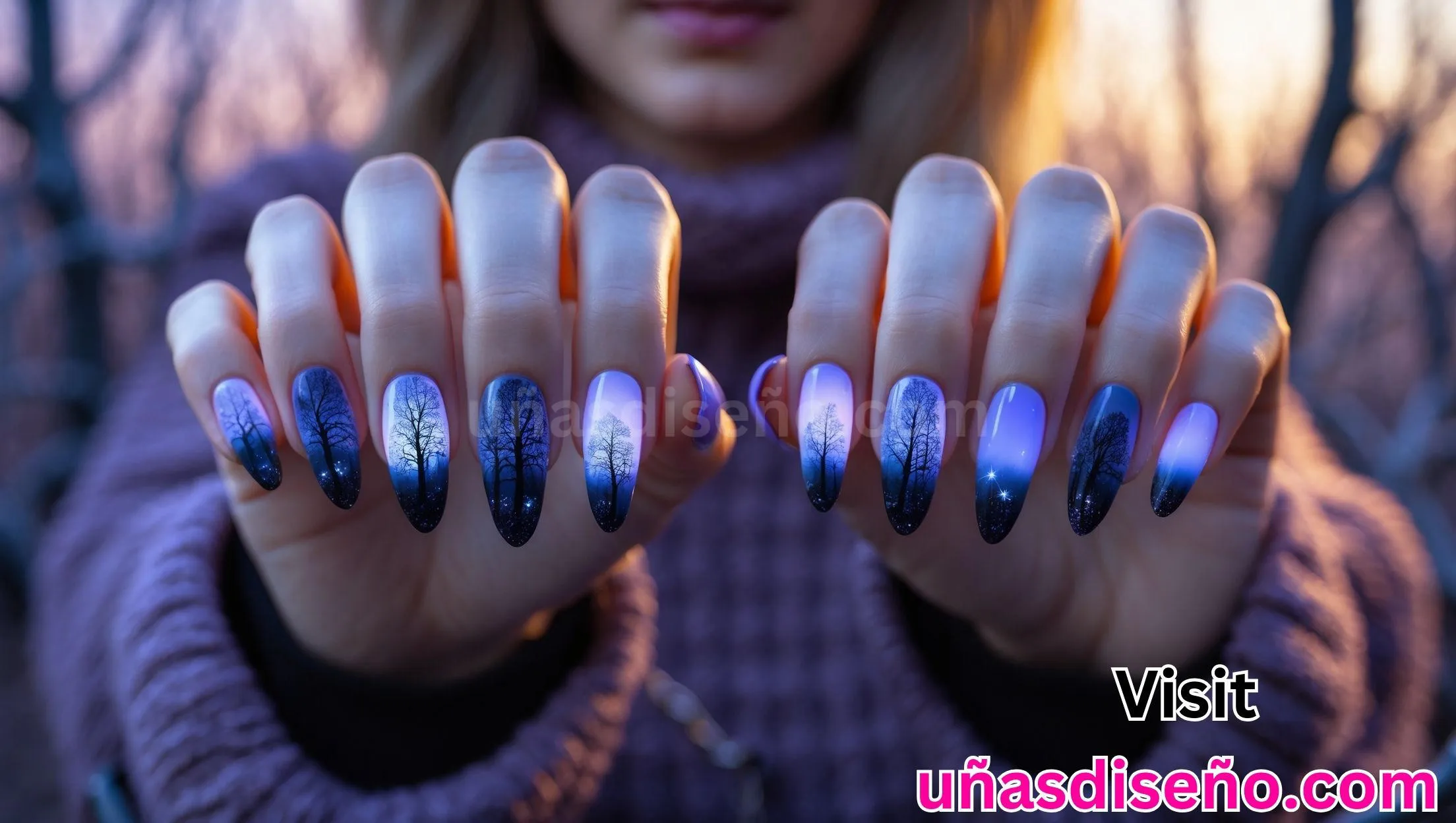 39 Unas de silueta de arbol 1