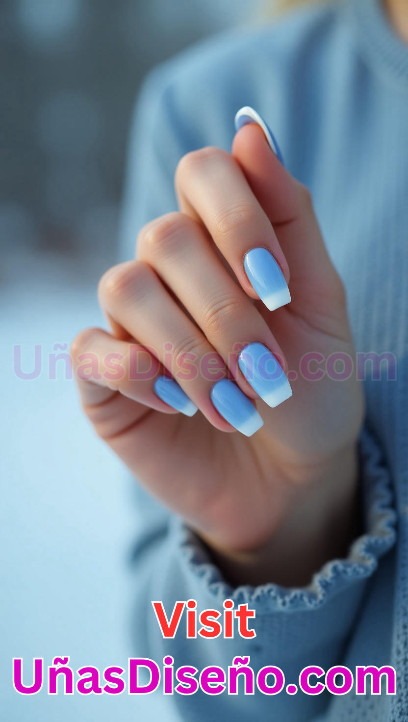 4. Unas Ombre Azules 1