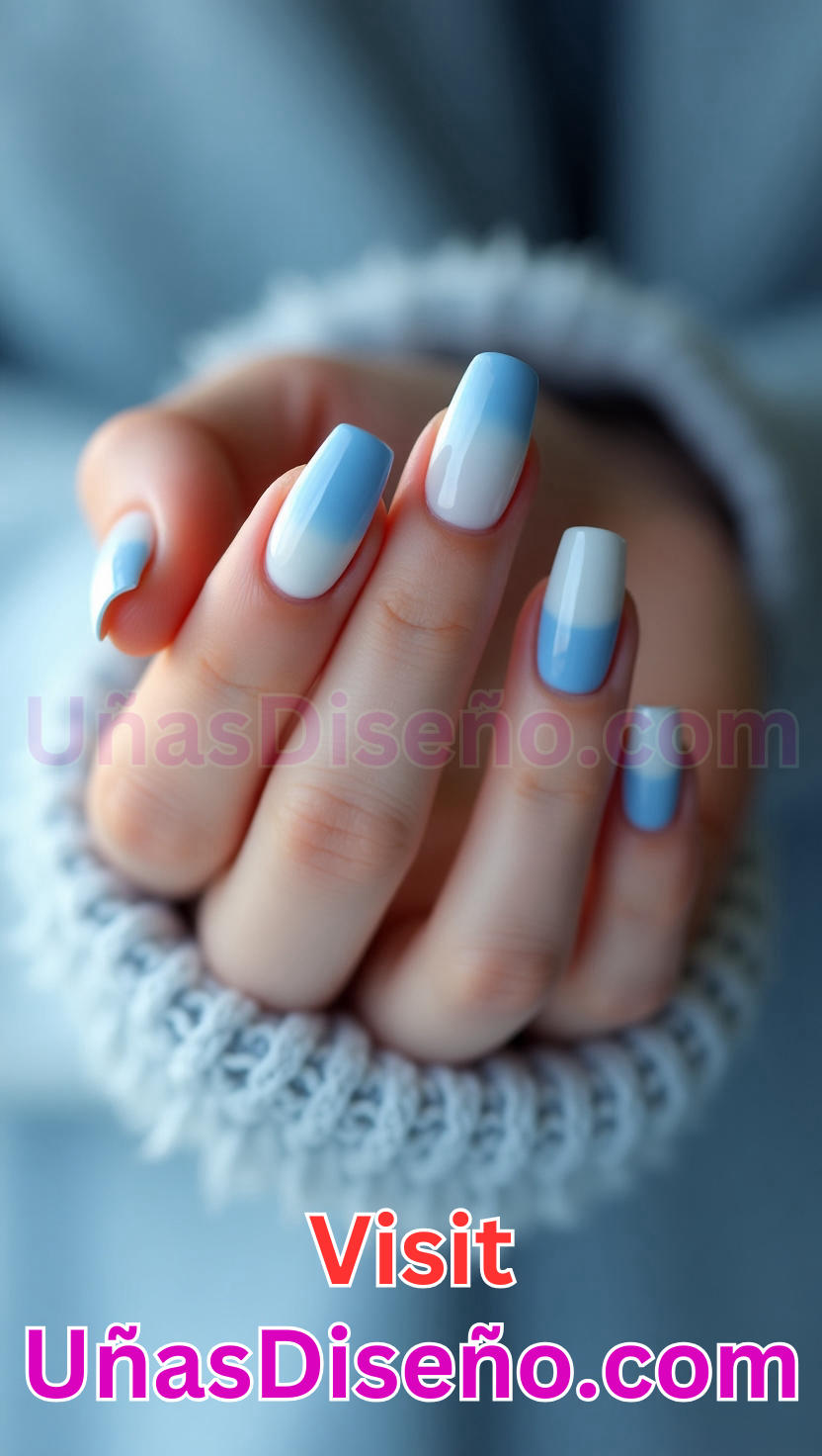 4. Unas Ombre Azules 2