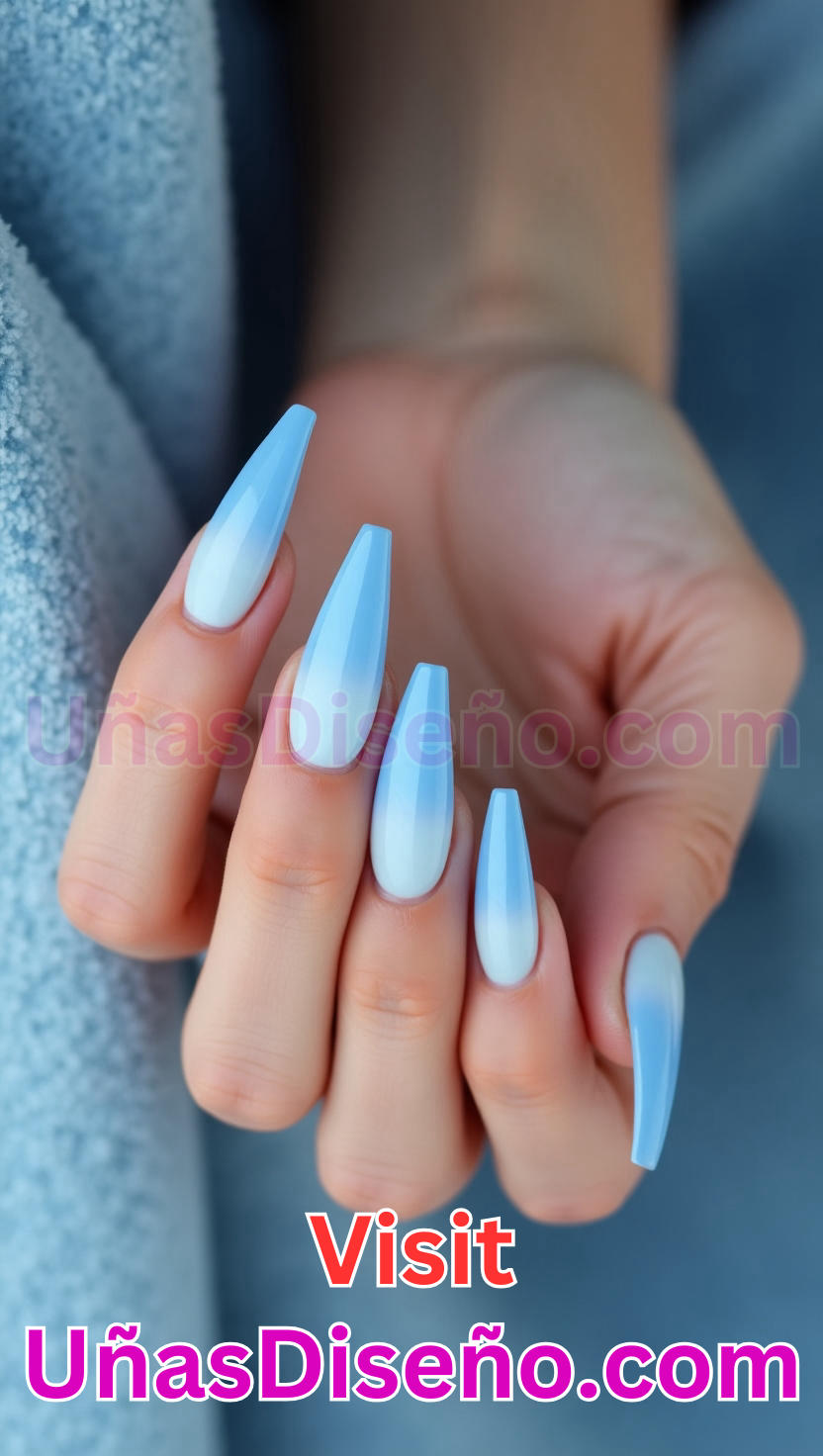4. Unas Ombre Azules 3