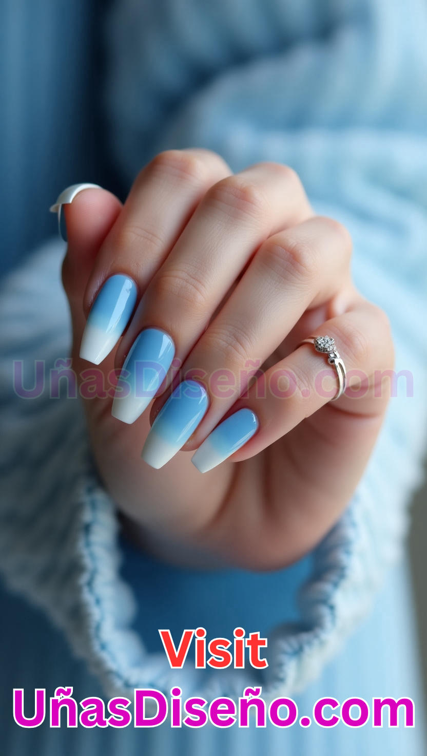 4. Unas Ombre Azules 4