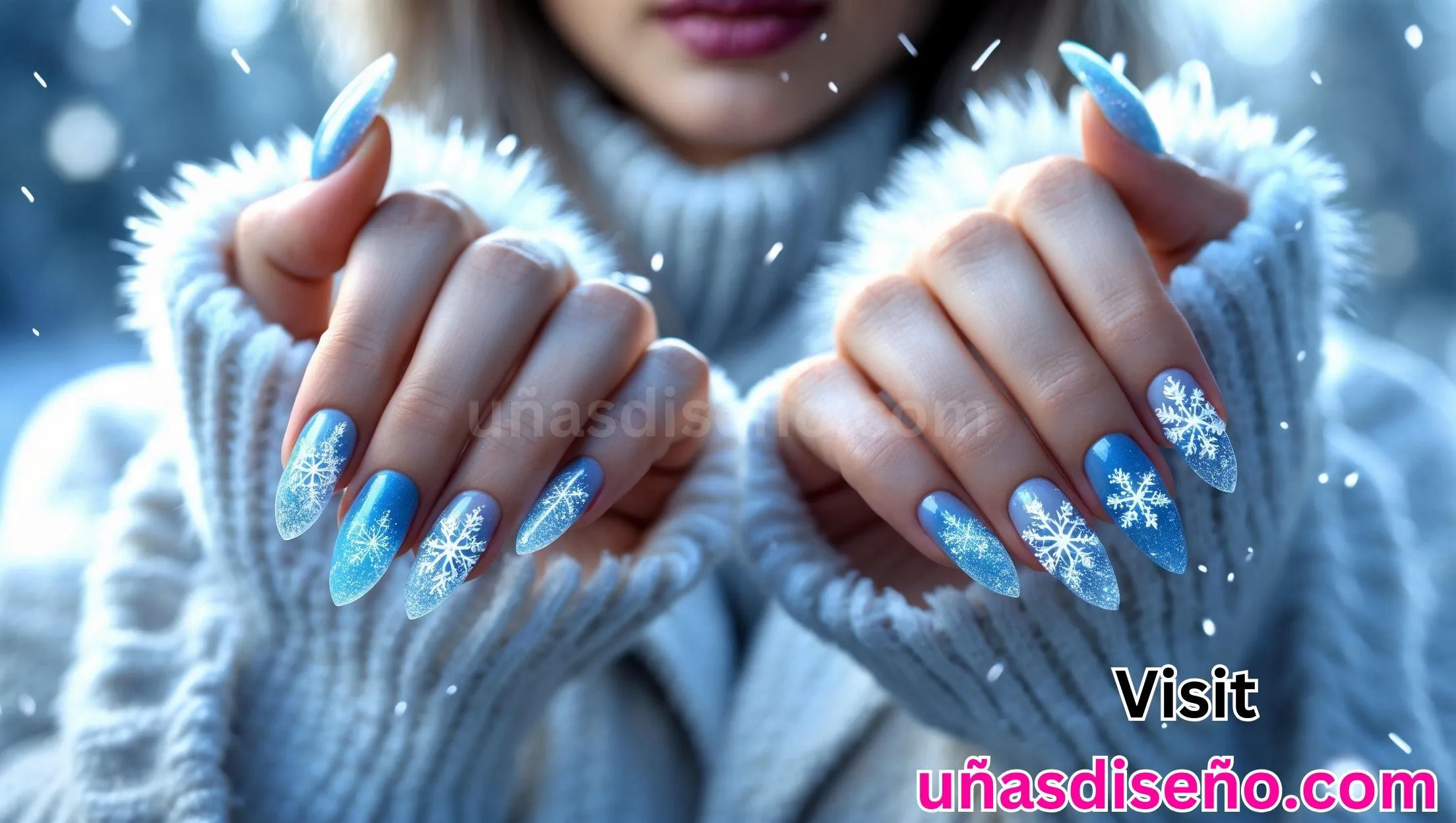 40 Unas de copo de nieve 1