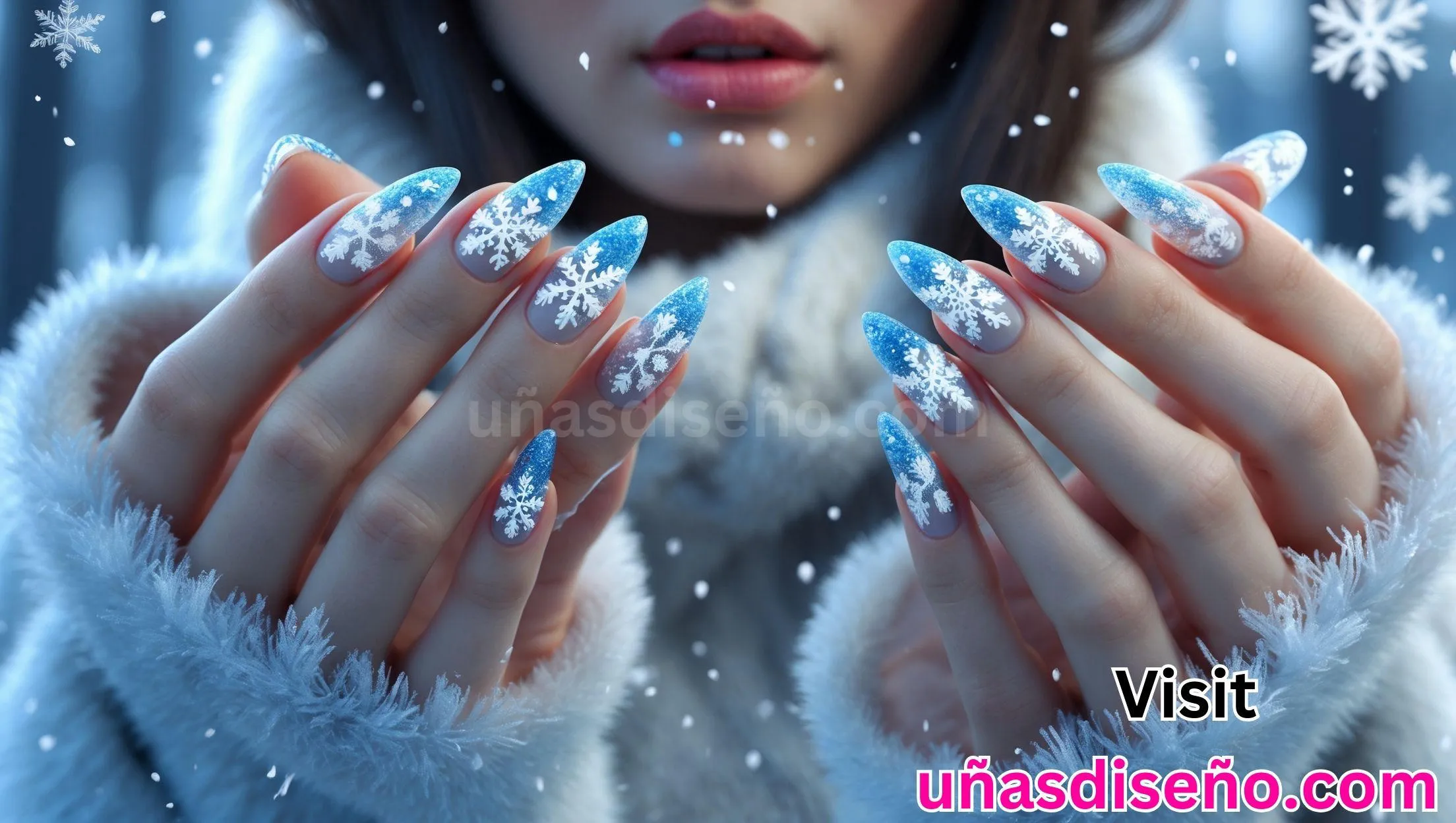 40 Unas de copo de nieve 2