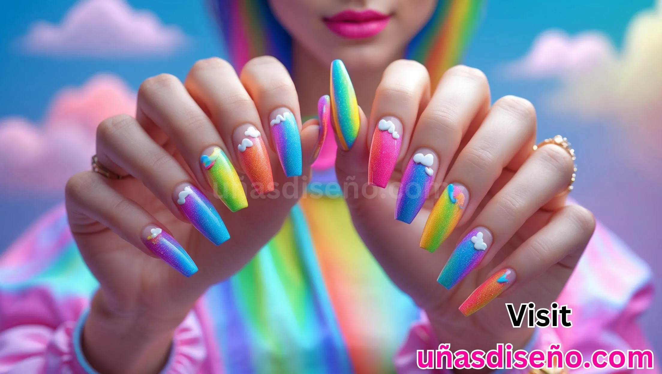 54 Unas de arcoiris 3