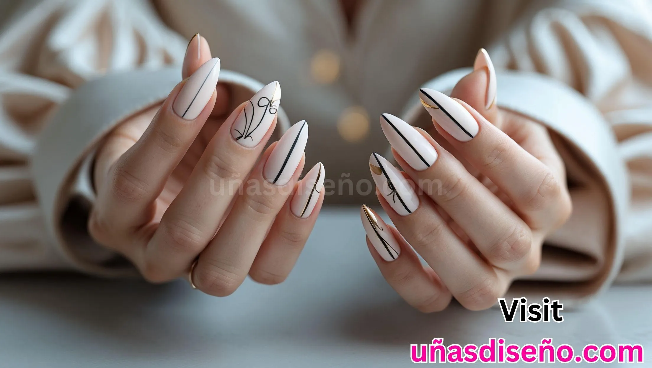 72 Unas con arte de una sola linea 4