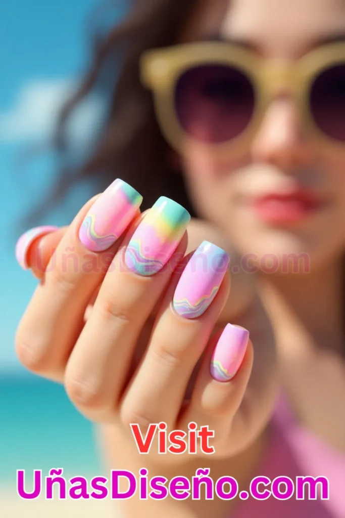 1. Diseño de uñas de verano con olas pastel y toques neón (2).jpeg