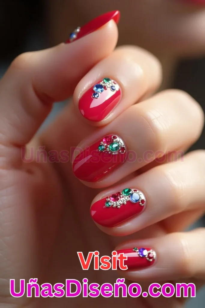 1. Diseños de uñas de rubí rojo almendra radiante - Rojo brillante y resplandeciente con delicadas puntas almendradas (1).jpeg