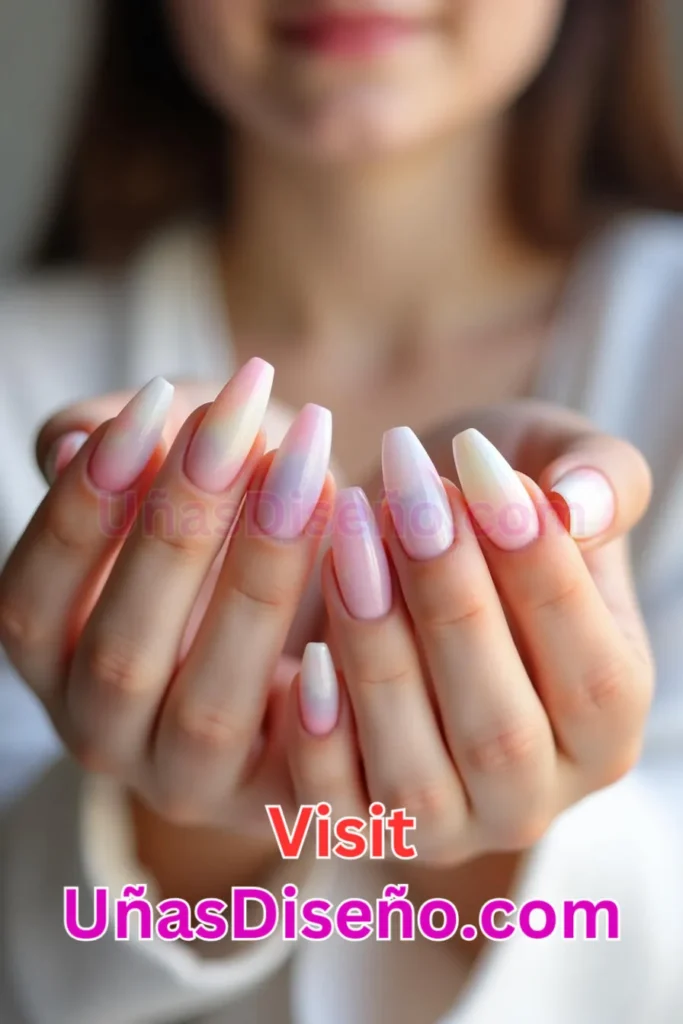 1. Efecto Ombré Pastel - 25 innovadores diseños de uñas semipermanentes para un look elegante y duradero (4).jpeg