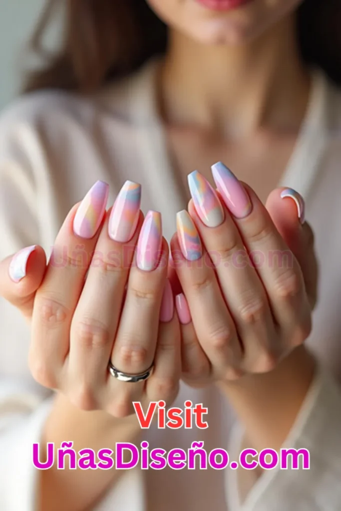 1. Efecto Ombré Pastel - 25 innovadores diseños de uñas semipermanentes para un look elegante y duradero (5).jpeg