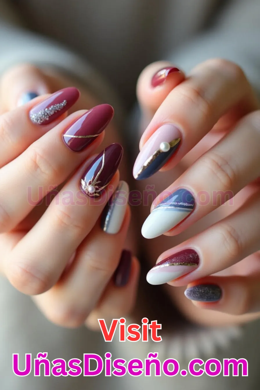 1. Elegancia clásica almendrada - Reinventa tu Manicura 25 Diseños de Uñas Almendra Impresionantes para (10).jpeg