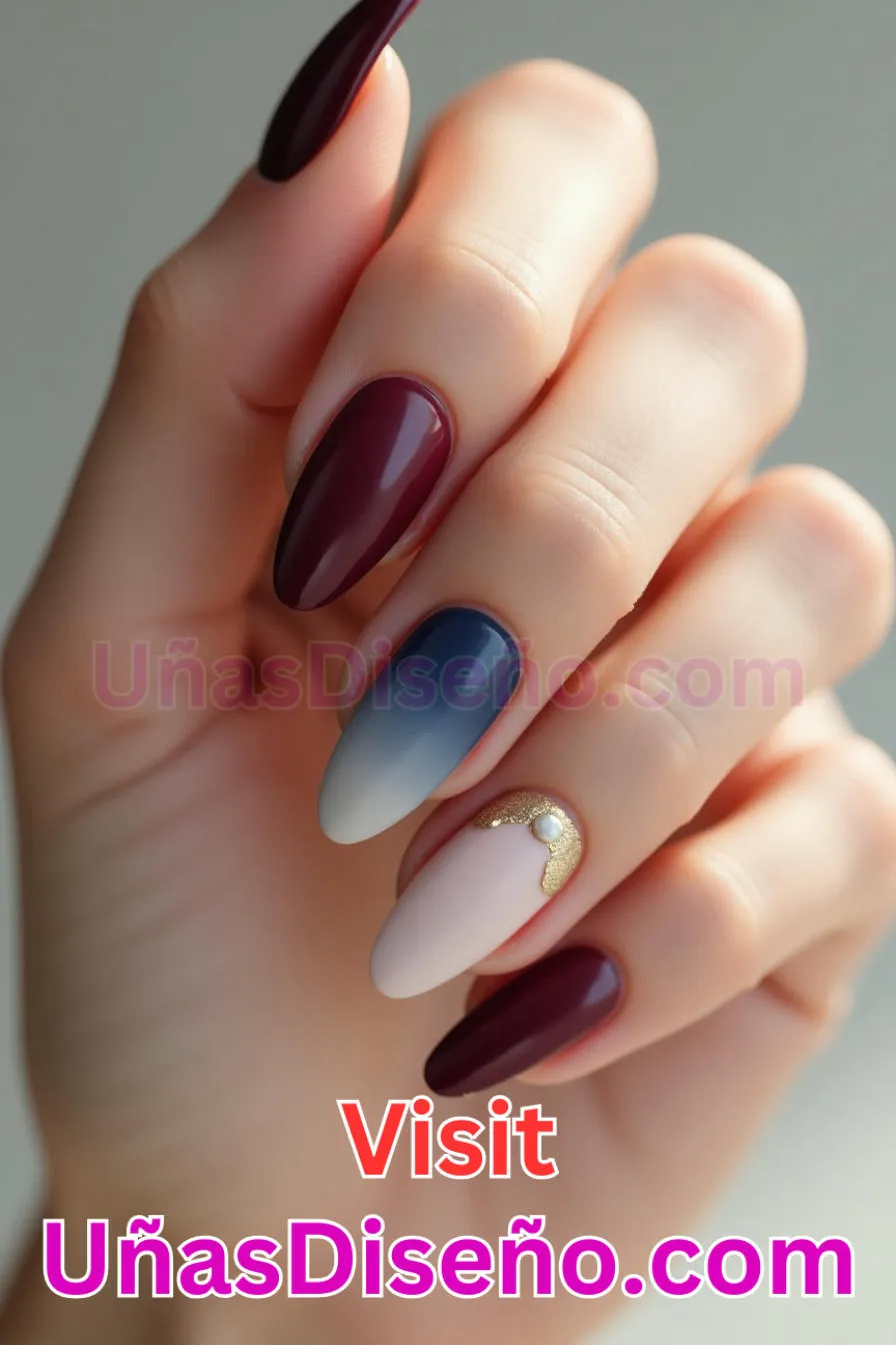 1. Elegancia clásica almendrada - Reinventa tu Manicura 25 Diseños de Uñas Almendra Impresionantes para (5).jpeg