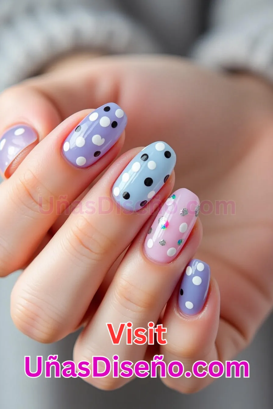 1. Lunares de gelatina - 12 modernos diseños de uñas transparentes con motivos y detalles únicos 1.jpeg