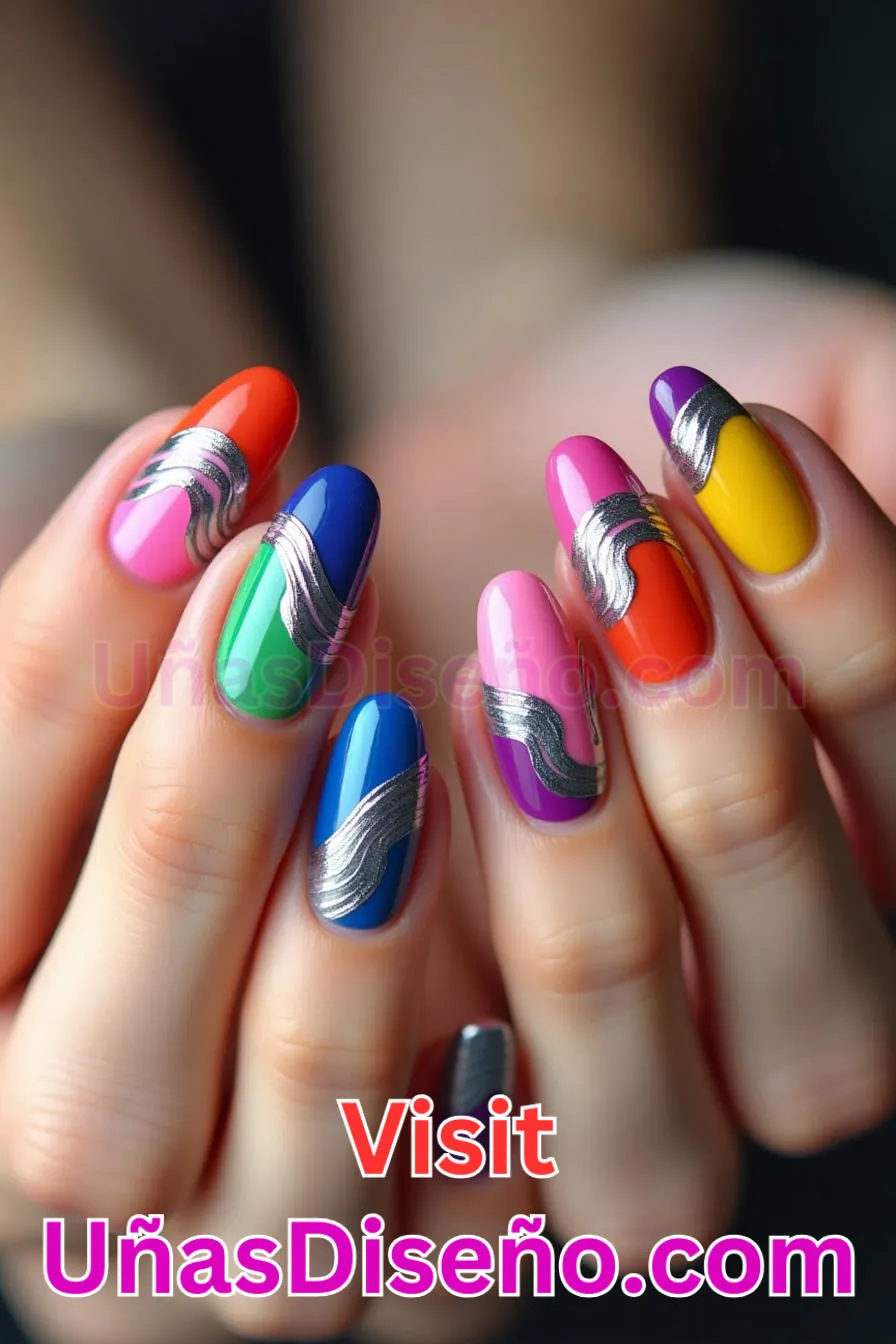 1. Ondas Funky - Los 20 mejores diseños de uñas con purpurina para lucir un look deslumbrante (2).jpeg