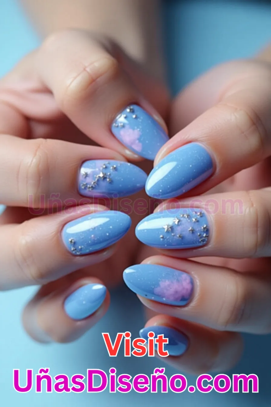 1. Resplandor celeste - Tendencias 2025 30 Estilos de Uñas Almendra que Marcan la Diferencia (3).jpeg