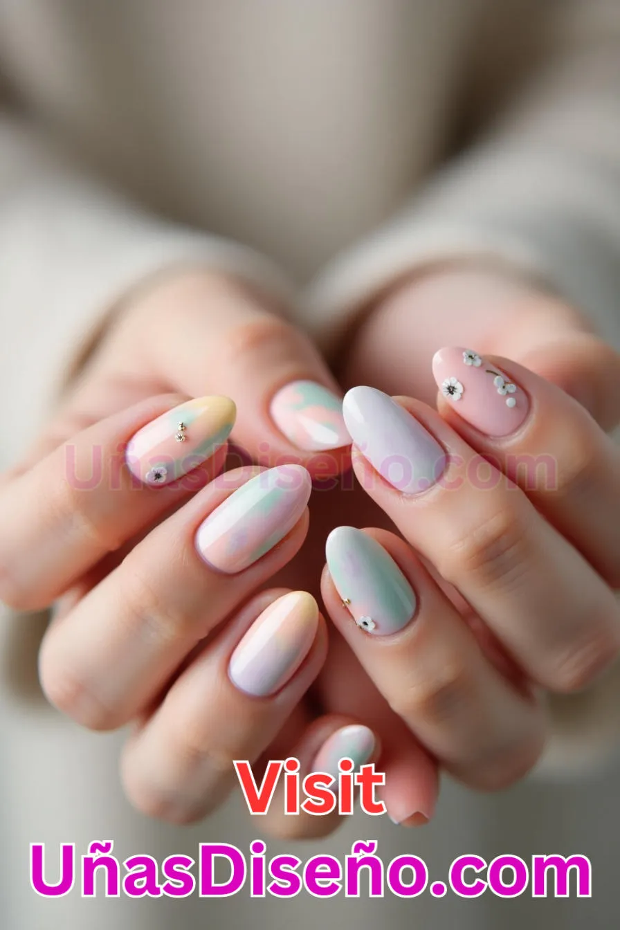 1. Sutiles tonos pastel - Cómo Elegir el Diseño Perfecto para Uñas Almendra 21 Ideas Exclusivas para Brillar 1.jpeg