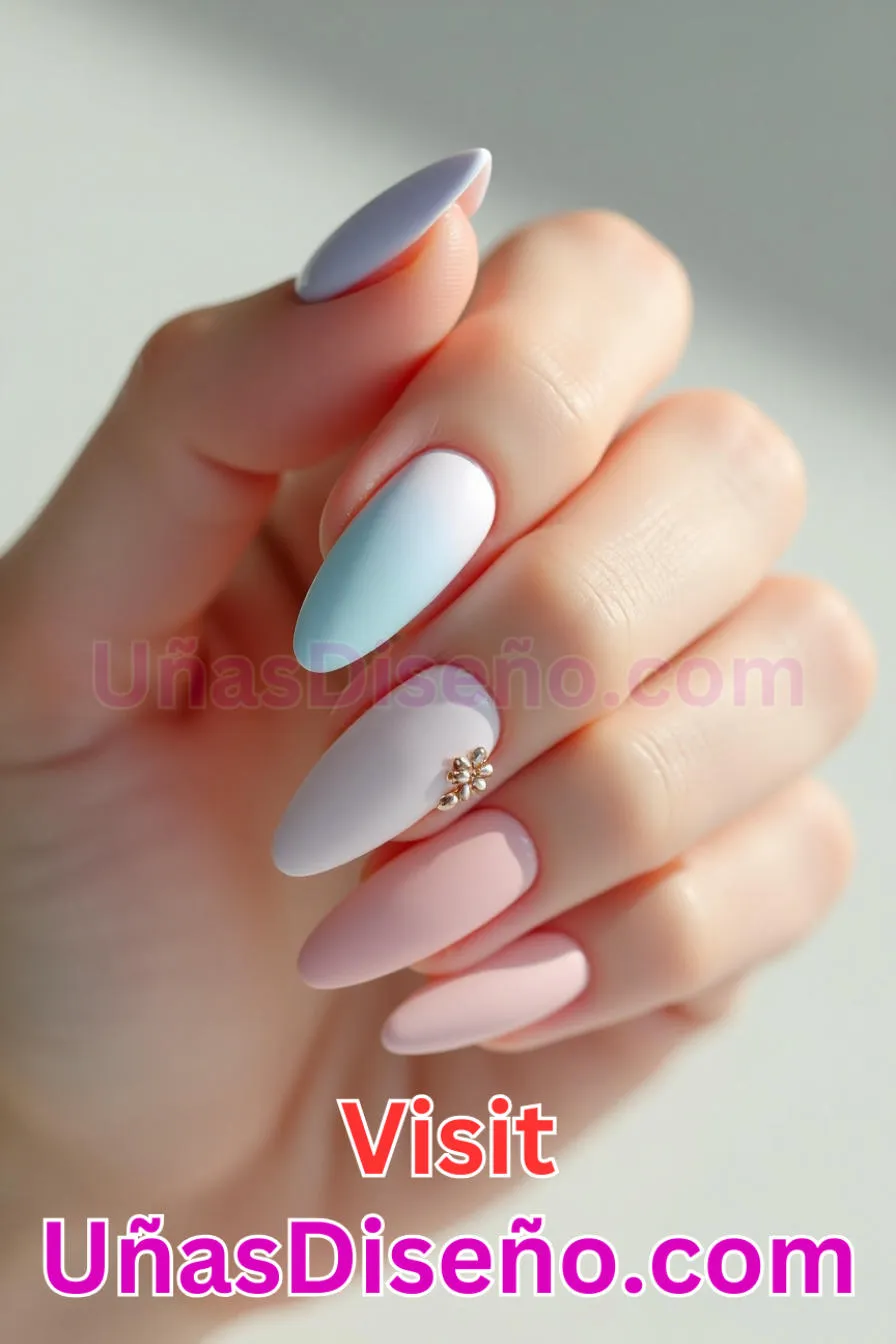 1. Sutiles tonos pastel - Cómo Elegir el Diseño Perfecto para Uñas Almendra 21 Ideas Exclusivas para Brillar 6.jpeg