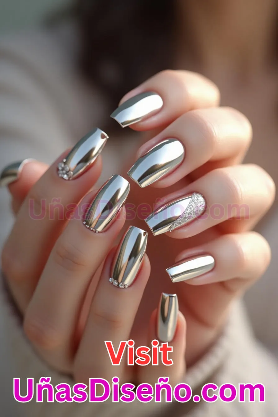 1. Uñas de espejo plateadas clásicas - Diseño de uñas espejo La guía definitiva para conseguir un aspecto brillante y reflectante 3.jpeg