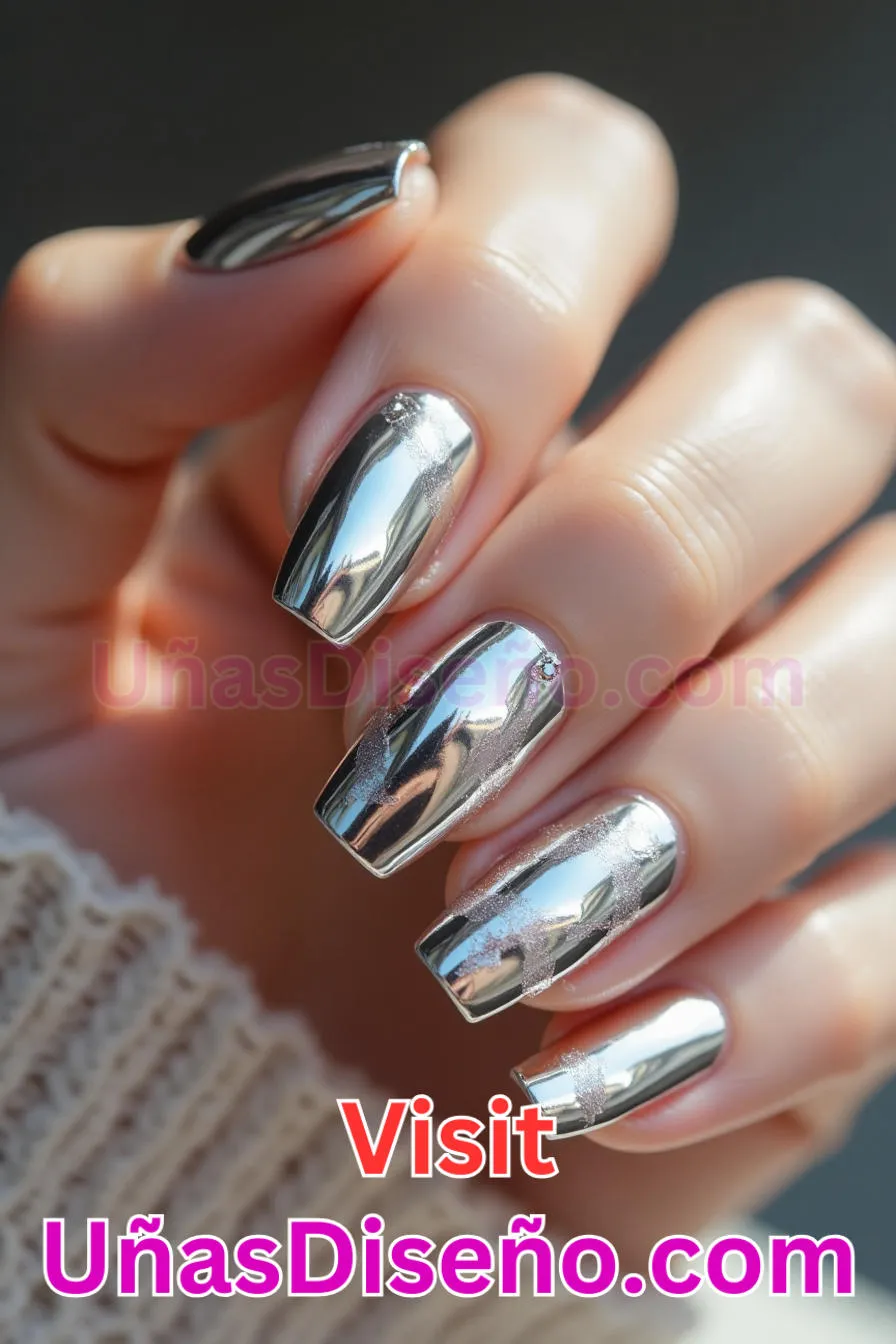 1. Uñas de espejo plateadas clásicas - Diseño de uñas espejo La guía definitiva para conseguir un aspecto brillante y reflectante 4.jpeg