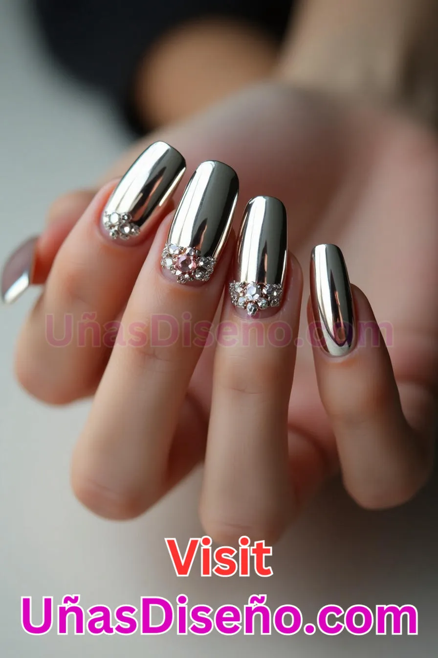 1. Uñas de espejo plateadas clásicas - Diseño de uñas espejo La guía definitiva para conseguir un aspecto brillante y reflectante 6.jpeg