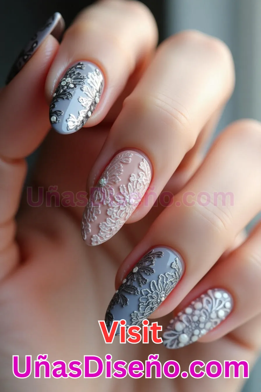 10. Almendra embellecida con lentejuelas - 20 Uñas de Almendra Elegance Diseños exclusivos para un look sofisticado (2).jpeg