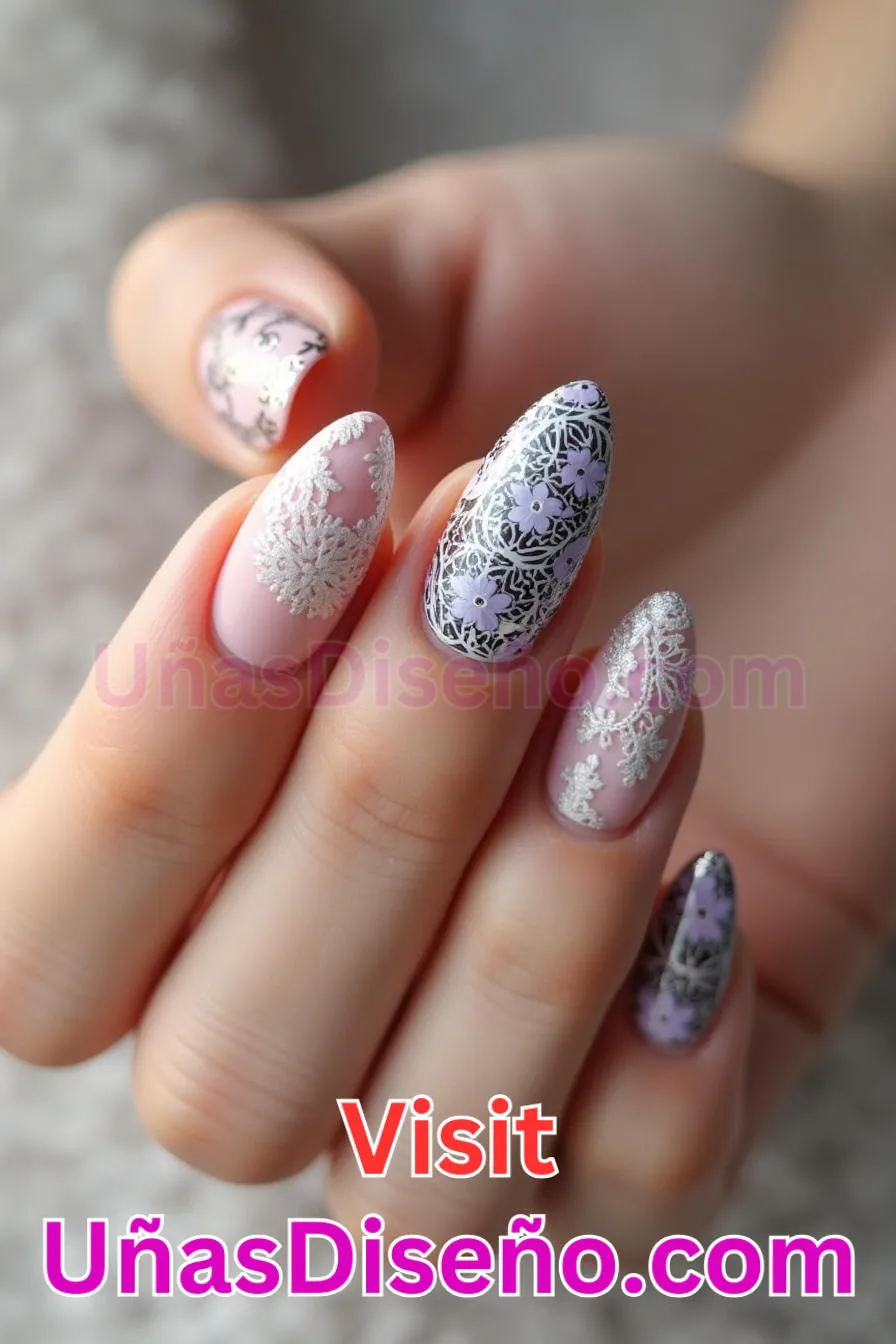 10. Almendra embellecida con lentejuelas - 20 Uñas de Almendra Elegance Diseños exclusivos para un look sofisticado (5).jpeg