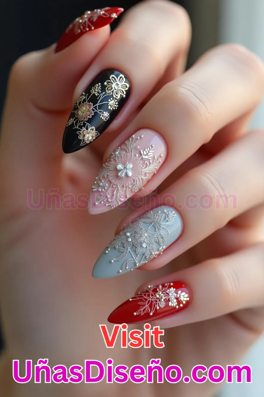 10. Almendra embellecida con lentejuelas - 20 Uñas de Almendra Elegance Diseños exclusivos para un look sofisticado (6).jpeg