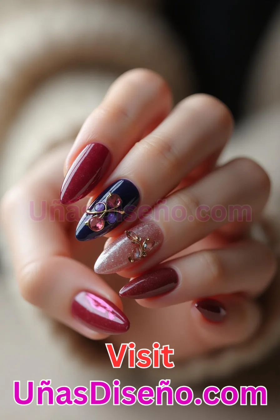 10. Belleza en tonos joya - Brilla como nunca 25 diseños de esmaltes de gel, gelish y gel para uñas que tienes que probar (1).jpeg