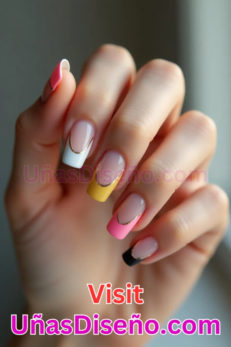 10. Contorno Francés - Los 20 mejores diseños de uñas con purpurina para lucir un look deslumbrante (5).jpeg