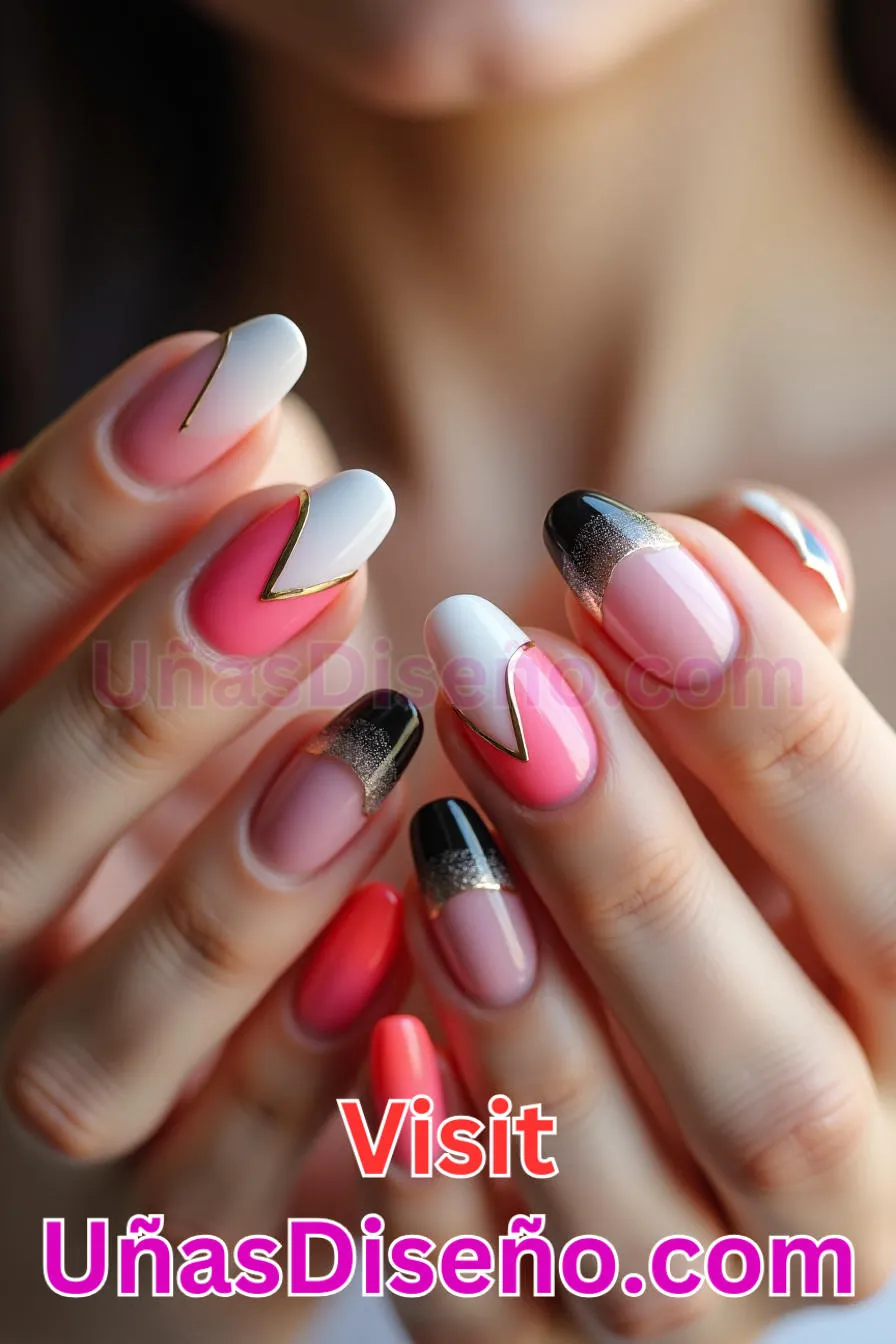 10. Contorno Francés - Los 20 mejores diseños de uñas con purpurina para lucir un look deslumbrante (9).jpeg