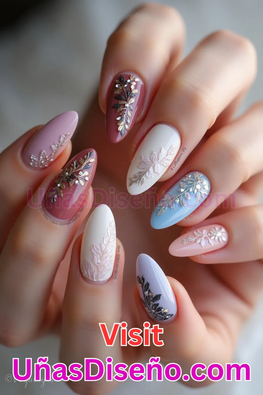 10. Detalles de encaje vintage - Cómo Elegir el Diseño Perfecto para Uñas Almendra 21 Ideas Exclusivas para Brillar (6).jpeg