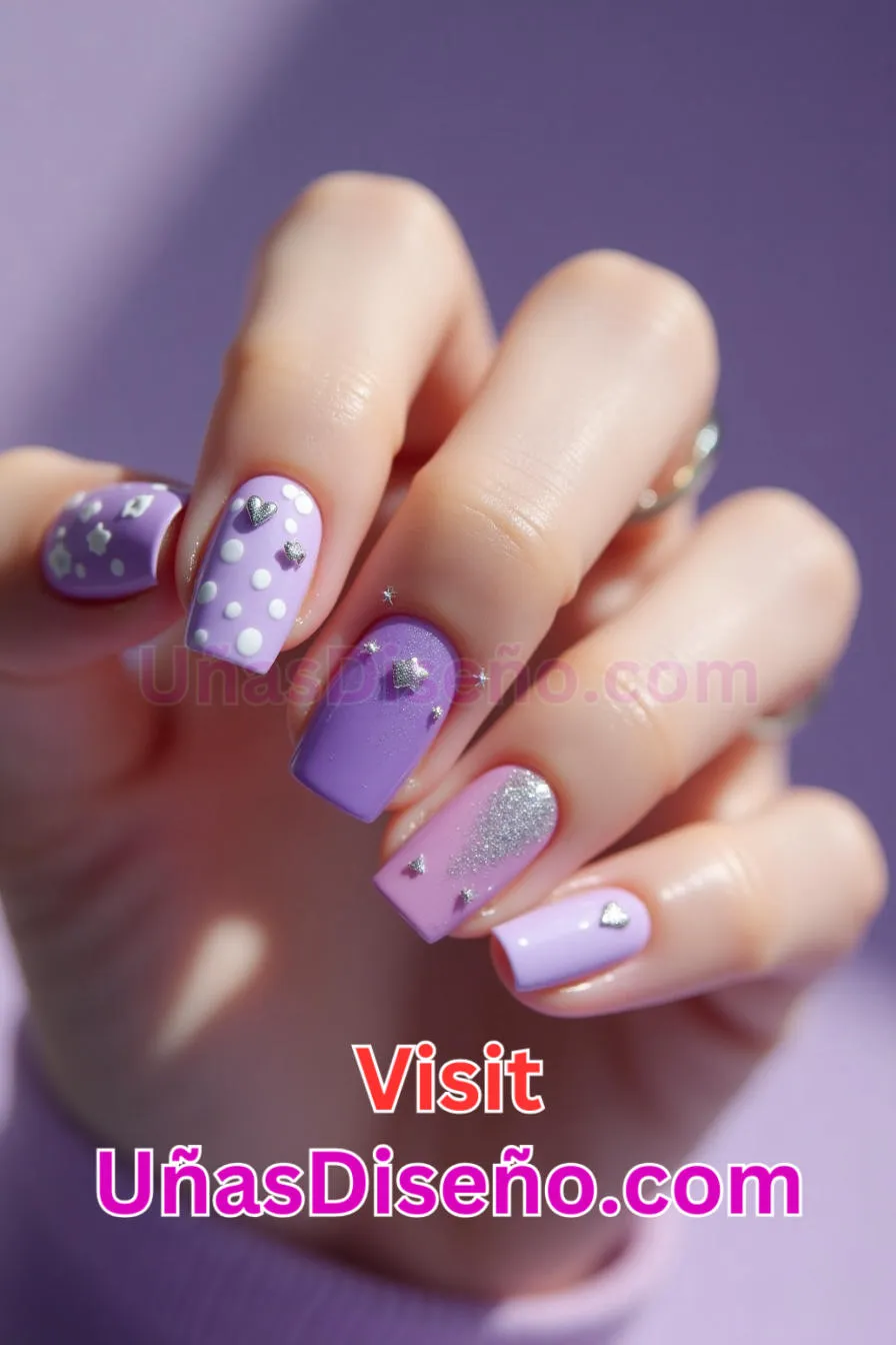 10. Lindo diseño de uñas de acrílico púrpura para uñas cortas 3.jpeg