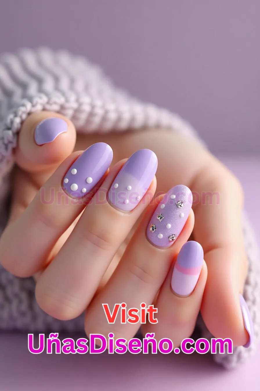 10. Lindo diseño de uñas de acrílico púrpura para uñas cortas 5.jpeg