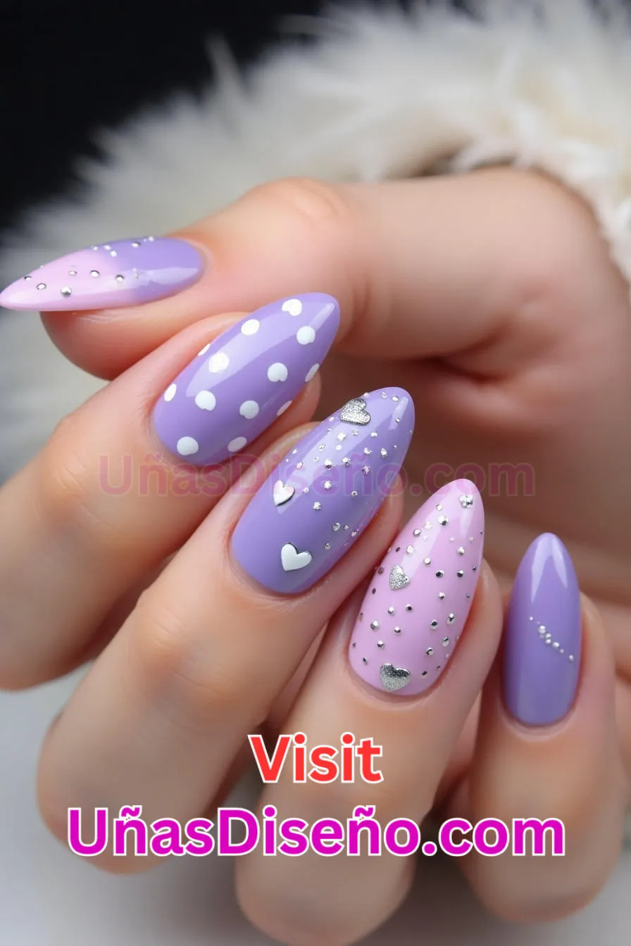 10. Lindo diseño de uñas de acrílico púrpura para uñas cortas 9.jpeg