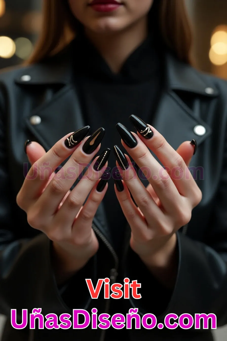 10. Manicura Francesa Inversa con Corte Negro (10)