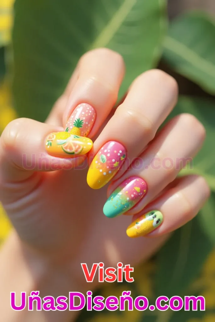 10. Tropical Fruit Fiesta - Juicy and Colorful for an Energetic Look (4).jpeg