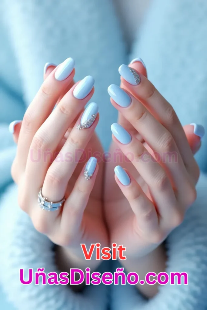 10. Uñas de gel azul hielo - Dale Glamour a tus Uñas La Guía Definitiva para 25 Esmaltes de Gel con Gelly y Gelish (6).jpeg