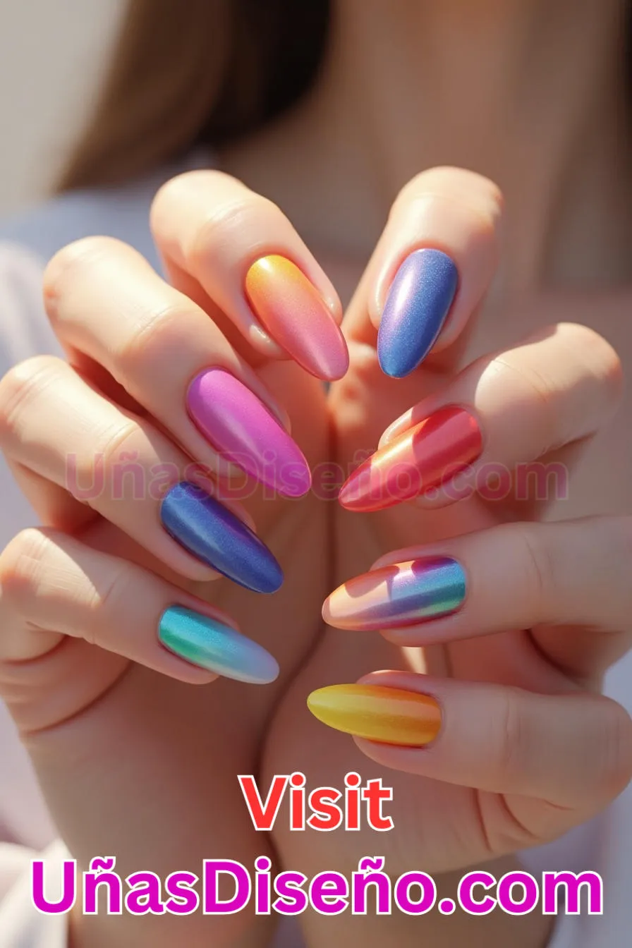 10. Vibrante Gradiente Almendra - Reinventa tu Manicura 25 Diseños de Uñas Almendra Impresionantes para (2).jpeg