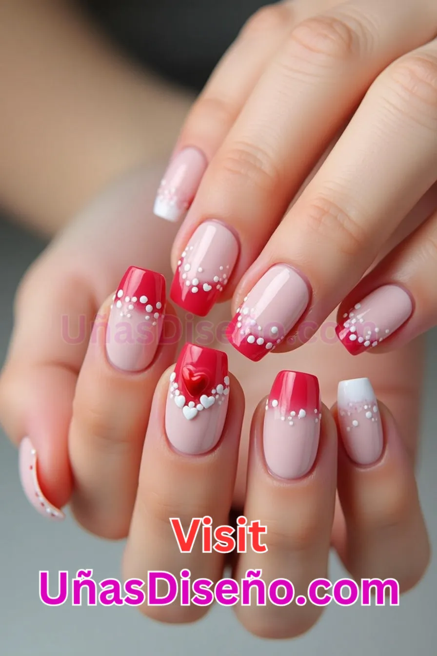 11. Corazones de punta francesa - 12 modernos diseños de uñas transparentes con motivos y detalles únicos 4.jpeg