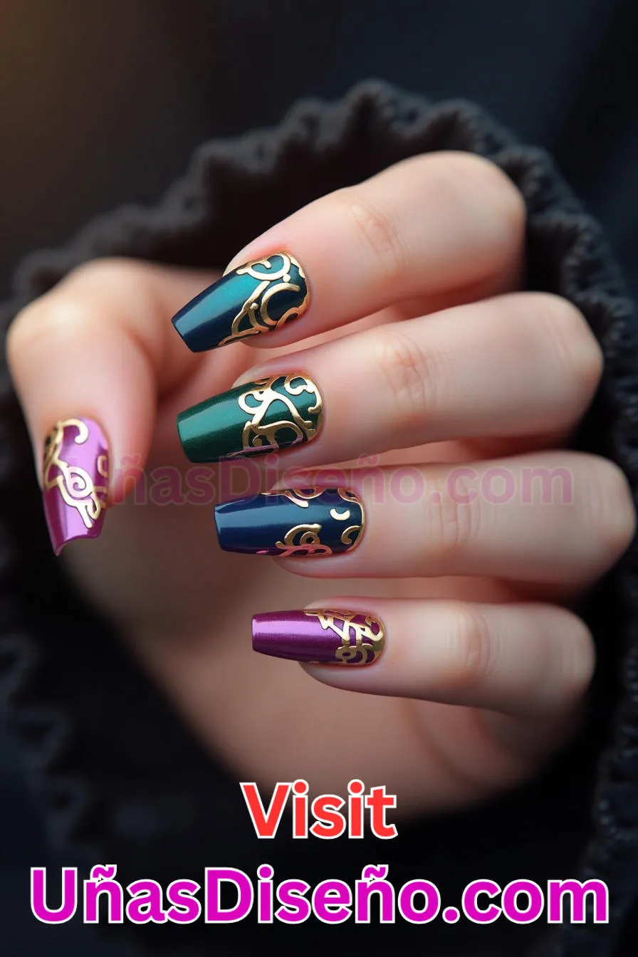 11. Uñas con espacio negativo - Brilla como nunca 25 diseños de esmaltes de gel, gelish y gel para uñas que tienes que probar (2).jpeg