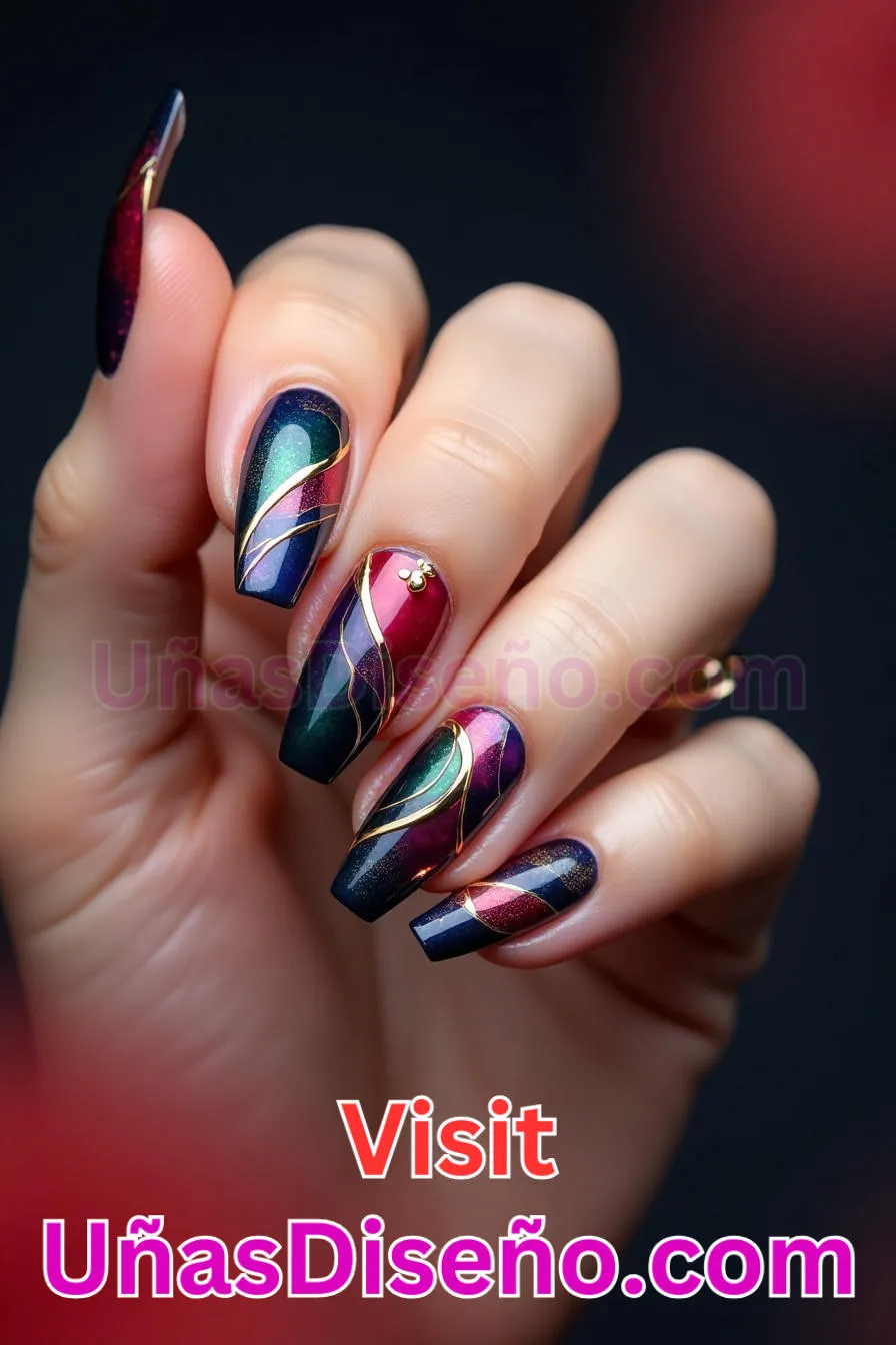 11. Uñas con espacio negativo - Brilla como nunca 25 diseños de esmaltes de gel, gelish y gel para uñas que tienes que probar (4).jpeg