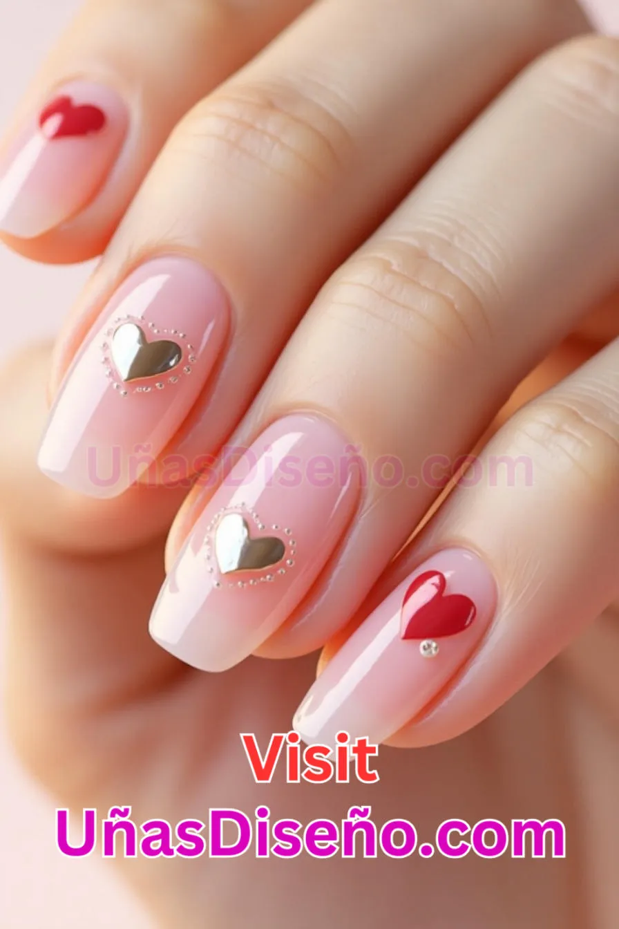 12. Corazones minimalistas - 12 modernos diseños de uñas transparentes con motivos y detalles únicos 2.jpeg