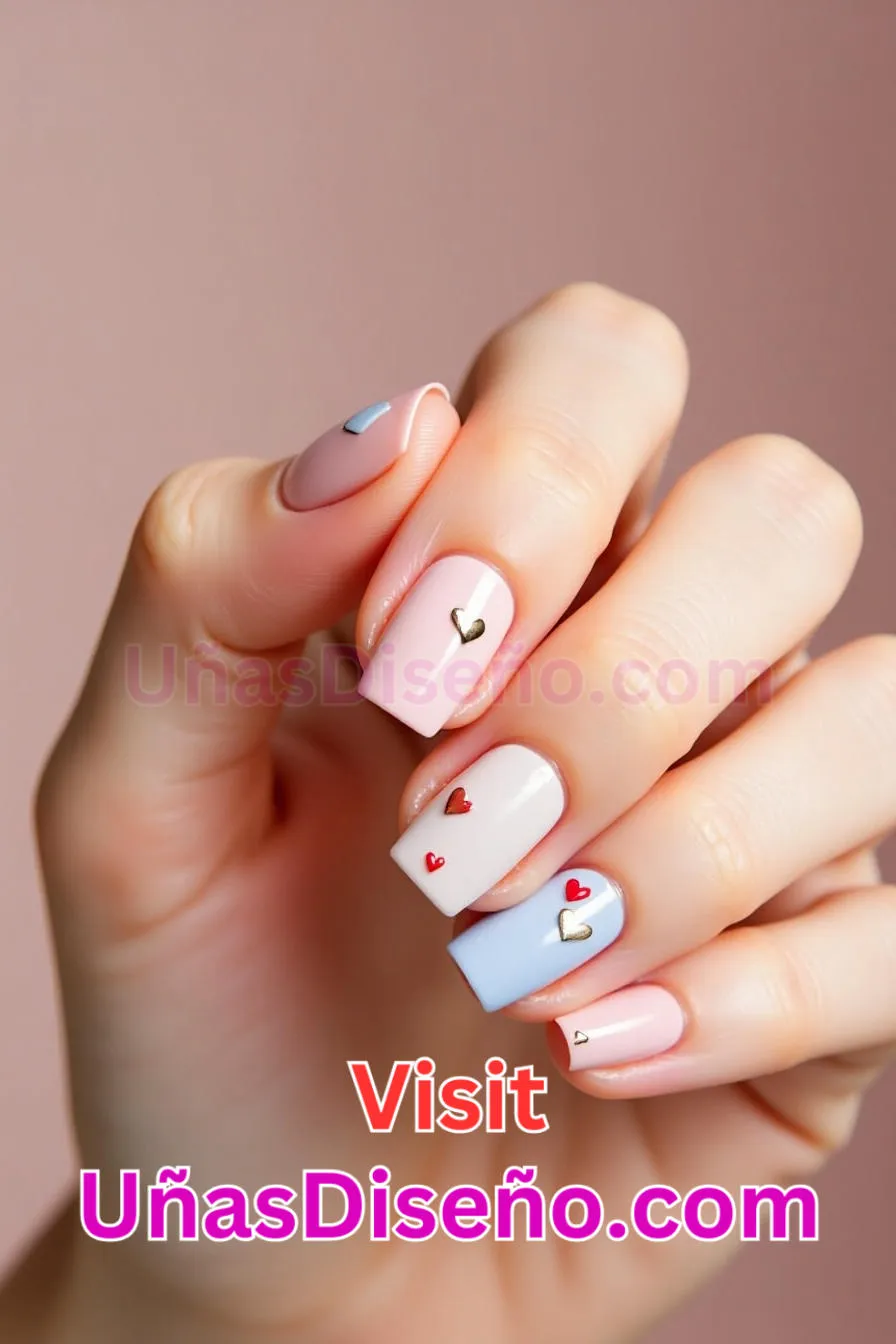 12. Corazones minimalistas - 12 modernos diseños de uñas transparentes con motivos y detalles únicos 5.jpeg