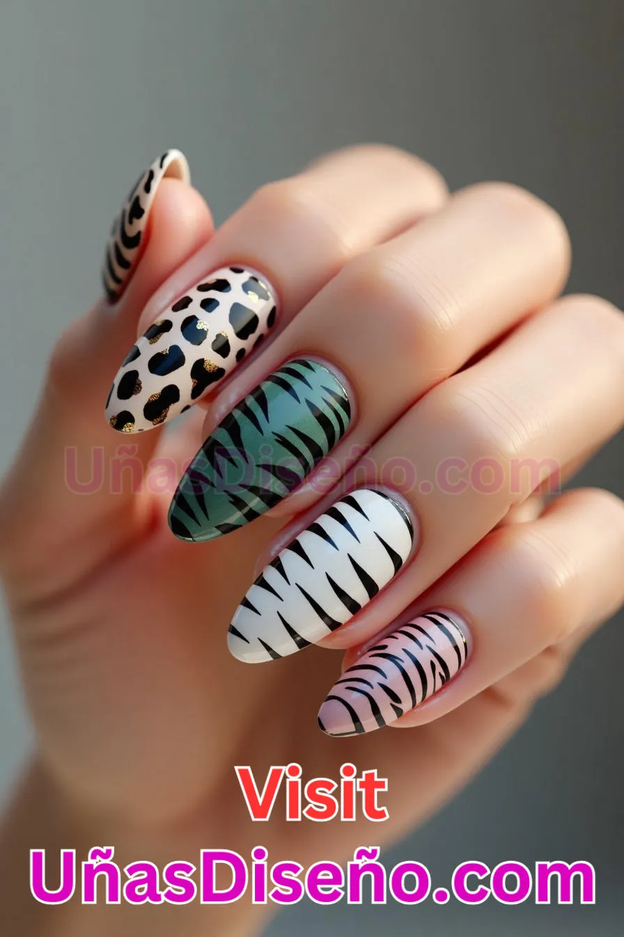 12. Estampado animal chic - Cómo Elegir el Diseño Perfecto para Uñas Almendra 21 Ideas Exclusivas para Brillar (1).jpeg