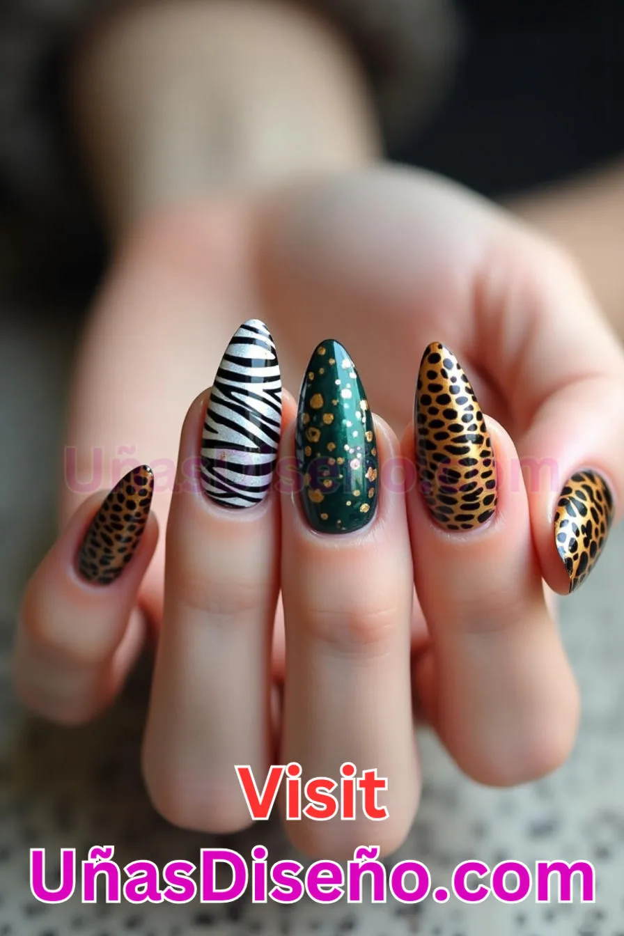 12. Estampado animal chic - Cómo Elegir el Diseño Perfecto para Uñas Almendra 21 Ideas Exclusivas para Brillar (4).jpeg