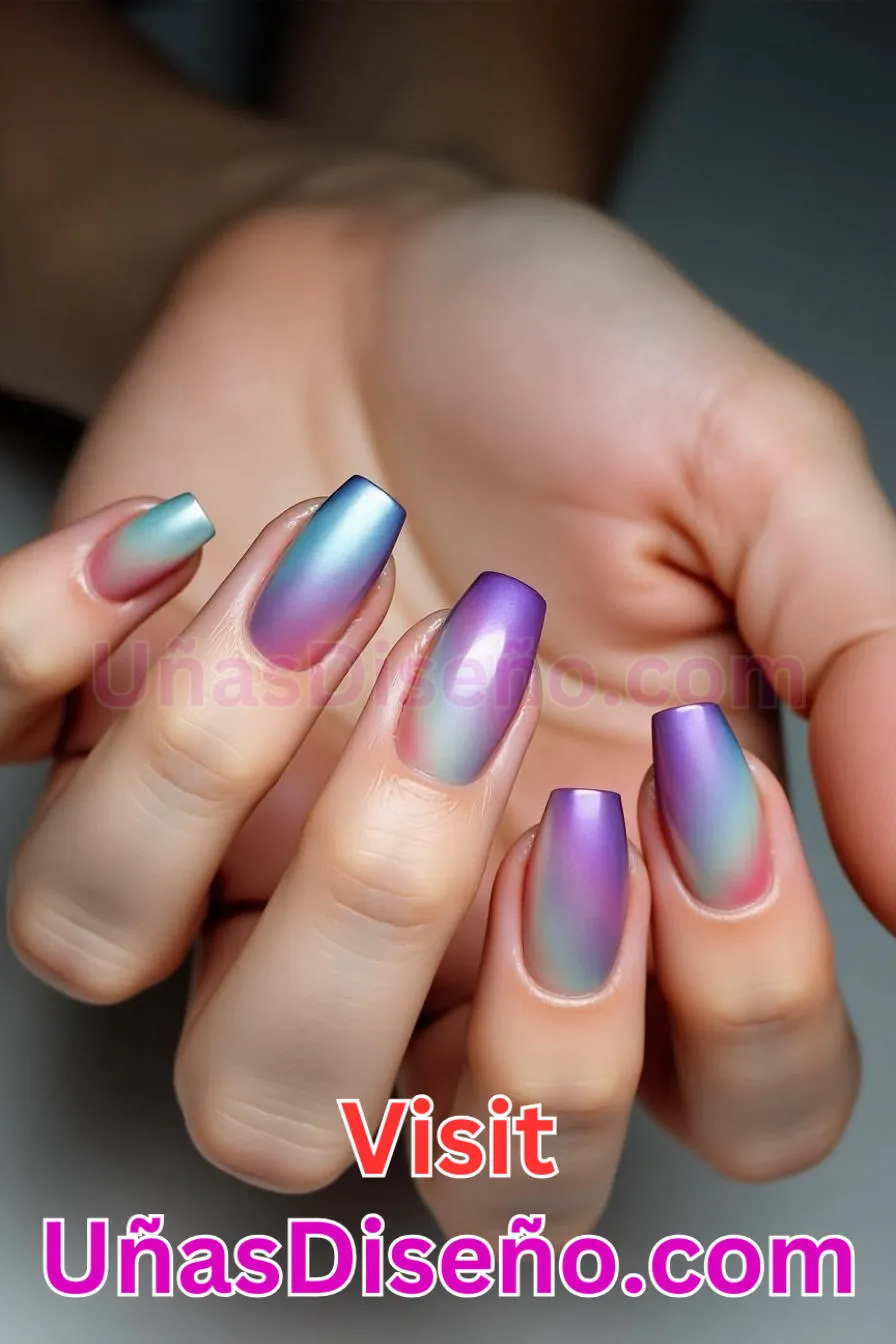 12. Gradiente de tres tonos - Los 20 mejores diseños de uñas con purpurina para lucir un look deslumbrante (4).jpeg