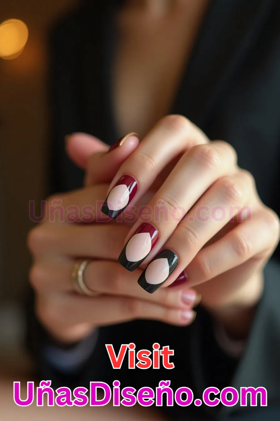 12. Manicura Francesa Inversa Bicolor (4)