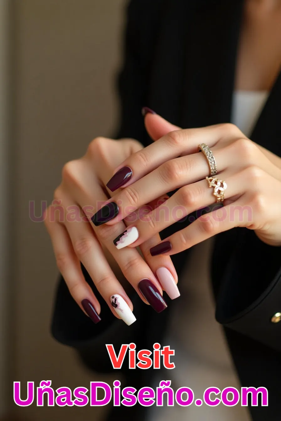 12. Manicura Francesa Inversa Bicolor (9)