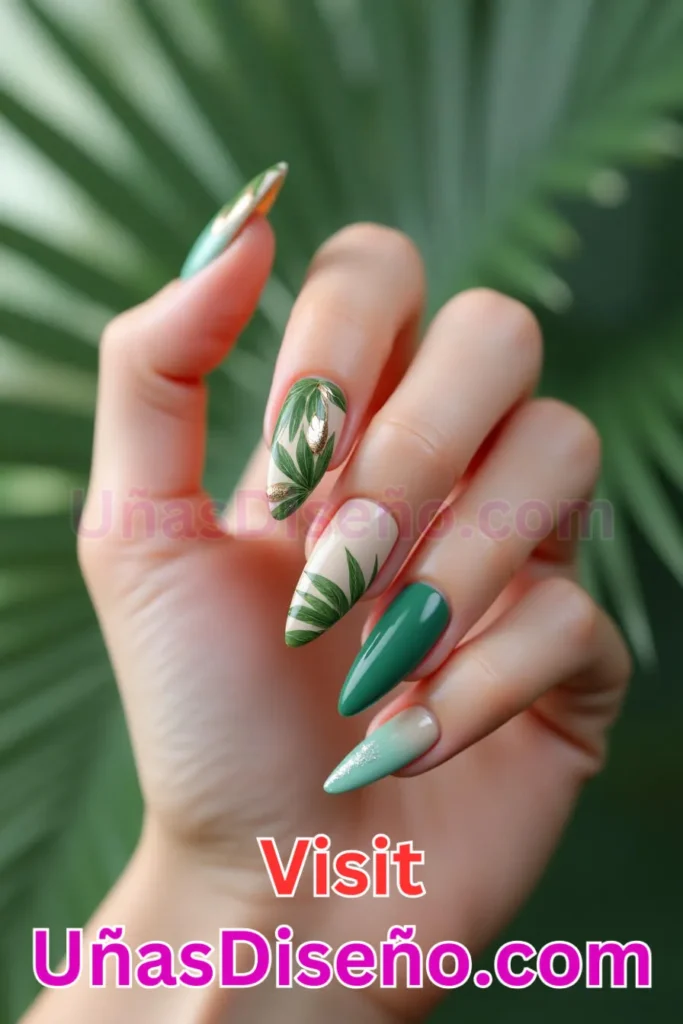 12. Palm Leaf Glam - Elegant and Natural for a Relaxed Look (3).jpeg