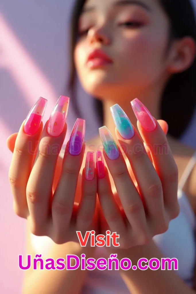 12. Uñas con brillo gelatinoso - 25 diseños de uñas semipermanentes únicos para un estilo duradero y sofisticado (3).jpeg